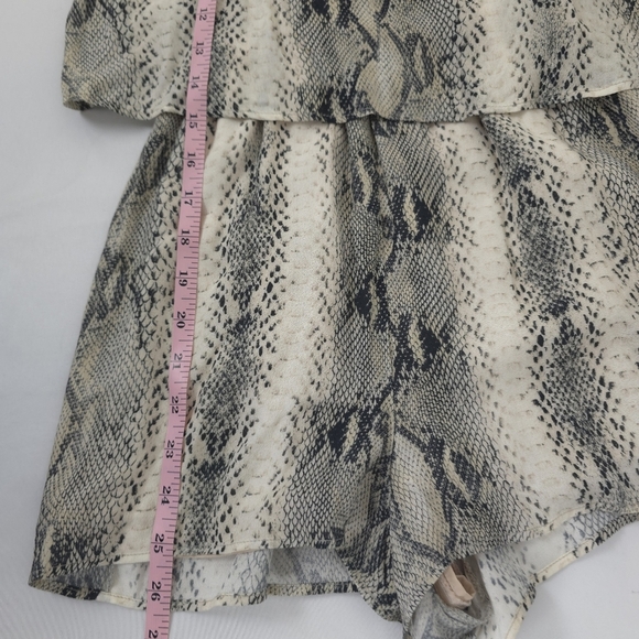 Lavender Brown Animal Print Playsuit XS - Picture 8 of 13
